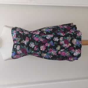 Convertible strap floral dress fit and flare size medium
